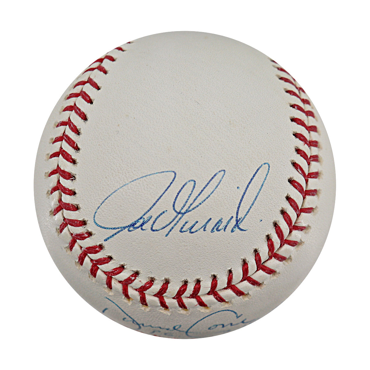 David Cone Joe Girardi Yankees Signed Inscribed OMLB Baseball MLB / Steiner COA product image 2, provided for visual