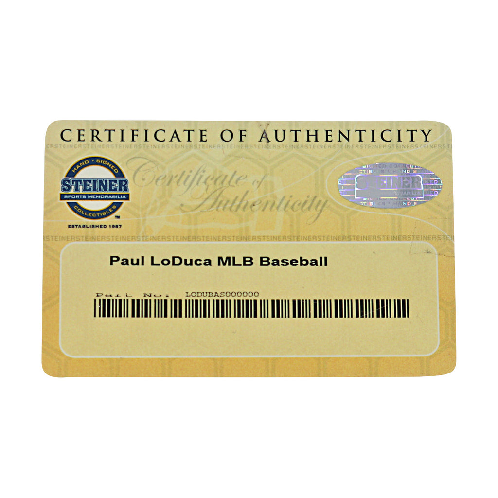 Paul Lo Duca Dodgers Marlins Mets Autographed OMLB Baseball Steiner COA-3 product image 7, provided for visual reference and