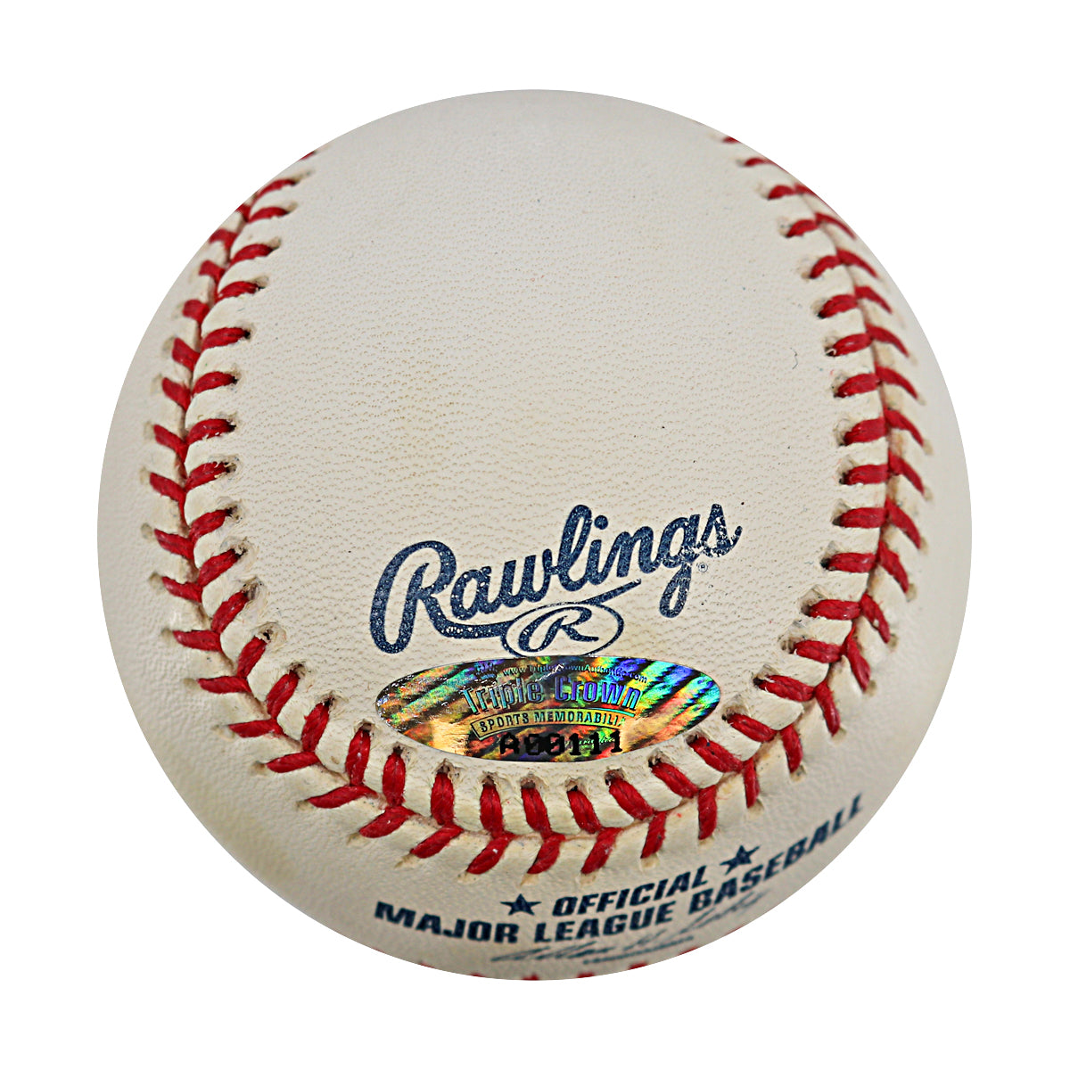 Jorge Posada New York Yankees Autographed OMLB Baseball Triple Crown Holo Only product image 2, provided for visual