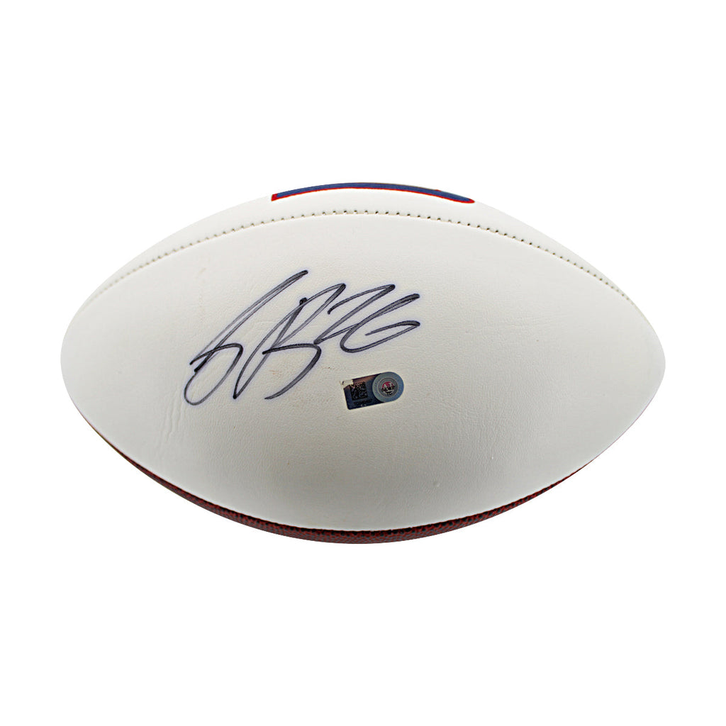 Saquon Barkley New York Giants Autographed White Panel Football JSA COA product image 1, provided for visual reference and