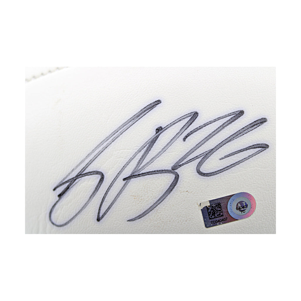 Saquon Barkley New York Giants Autographed White Panel Football JSA COA product image 2, provided for visual reference and
