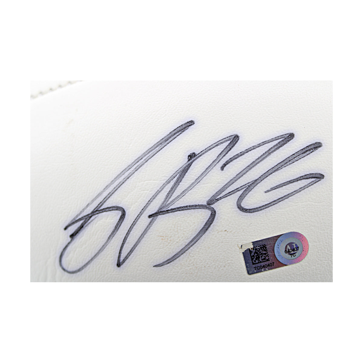 Saquon Barkley New York Giants Autographed White Panel Football JSA COA product image 2, provided for visual reference and