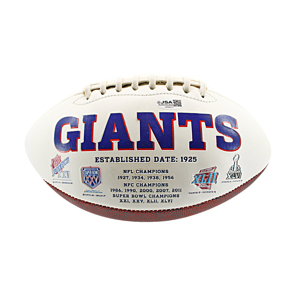 Saquon Barkley New York Giants Autographed White Panel Football JSA COA product image 4, provided for visual reference and