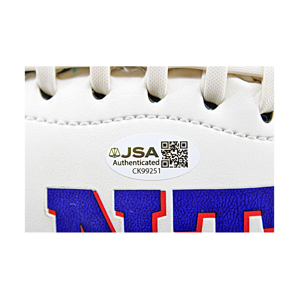 Saquon Barkley New York Giants Autographed White Panel Football JSA COA product image 6, provided for visual reference and