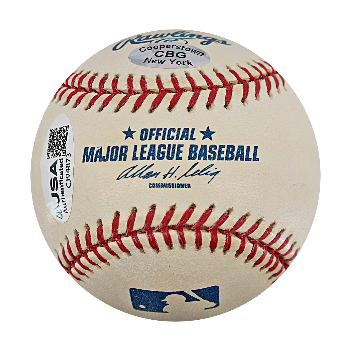 Kevin Brown Rangers Marlins Dodgers Autographed OMLB Baseball JSA COA-2 product image 6, provided for visual reference and