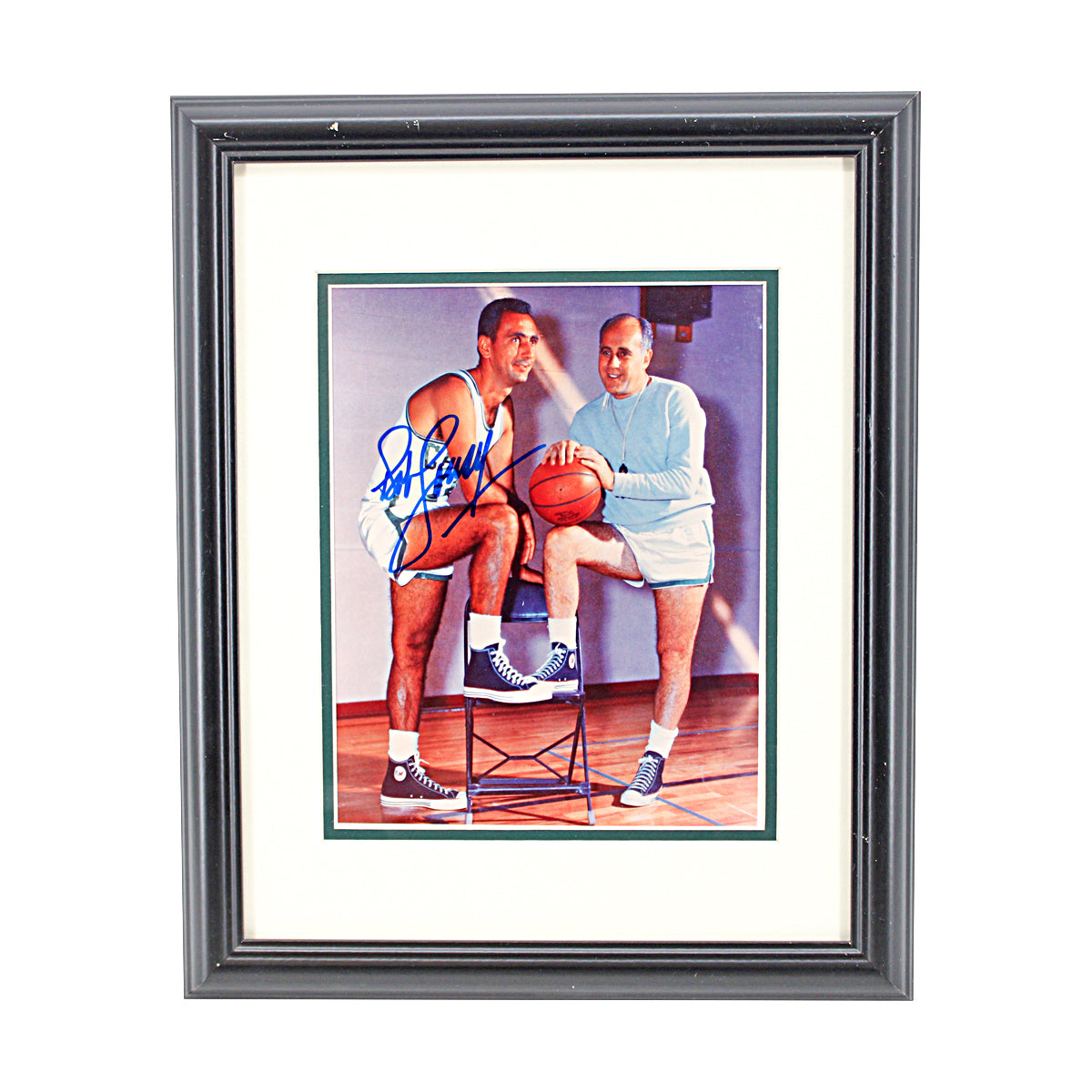 Bob Cousy Boston Celtics Autographed Framed 8x10 Photo JSA COA product image 1, provided for visual reference and product