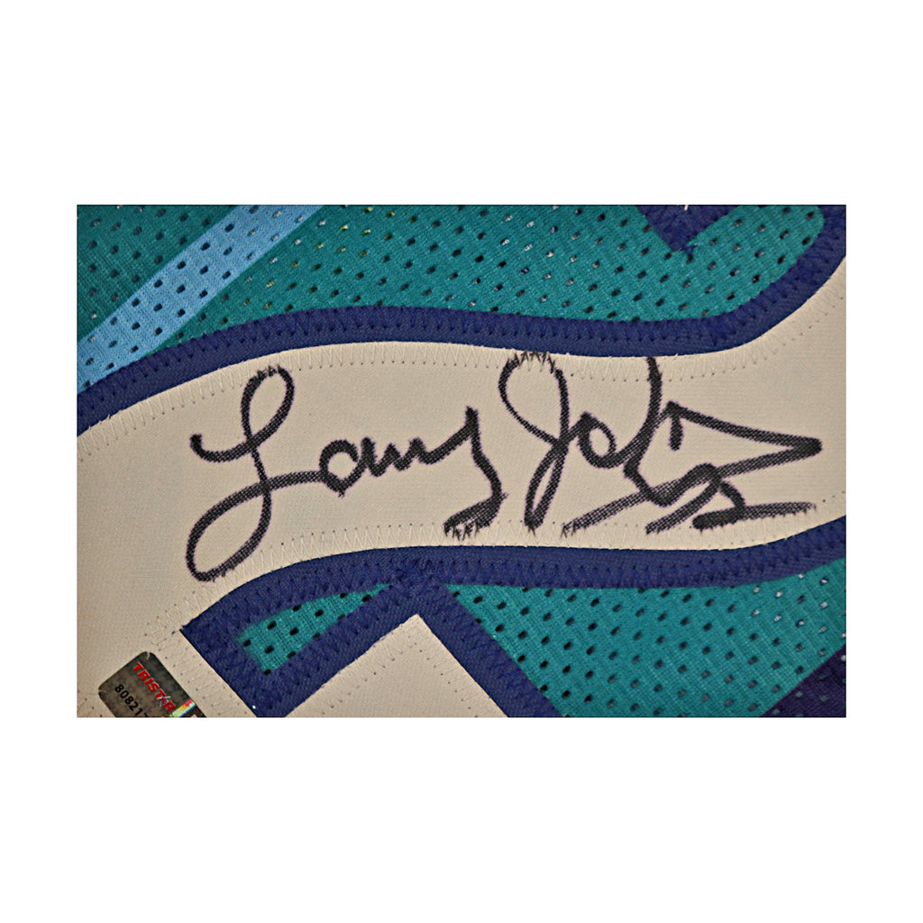 Larry Johnson Charlotte Hornets Autographed Custom Jersey Tristar Holo Only product image 2, provided for visual reference