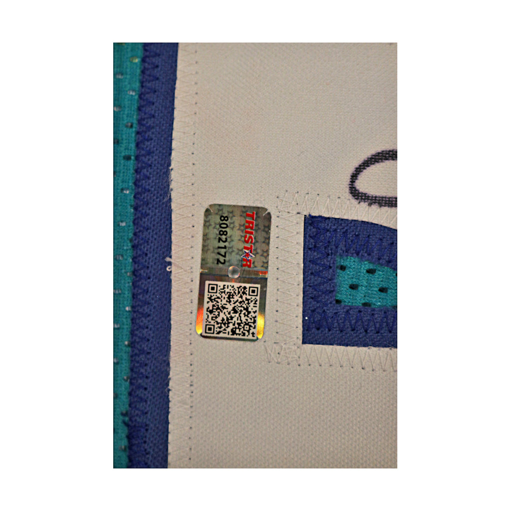 Larry Johnson Charlotte Hornets Autographed Custom Jersey Tristar Holo Only product image 3, provided for visual reference