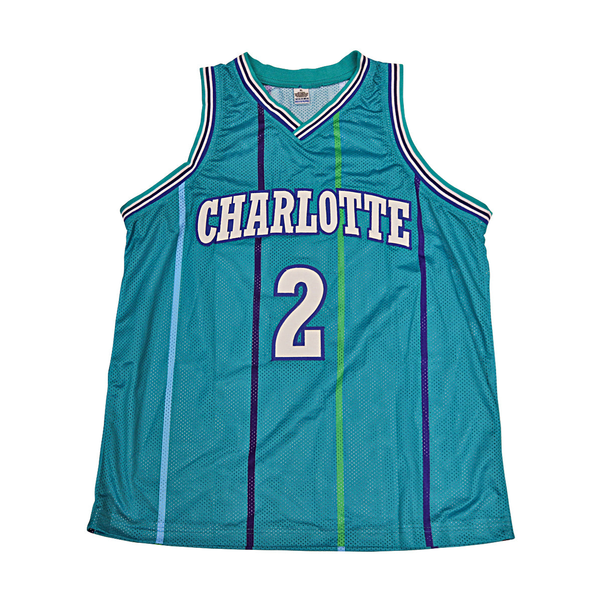 Larry Johnson Charlotte Hornets Autographed Custom Jersey Tristar Holo Only product image 4, provided for visual reference