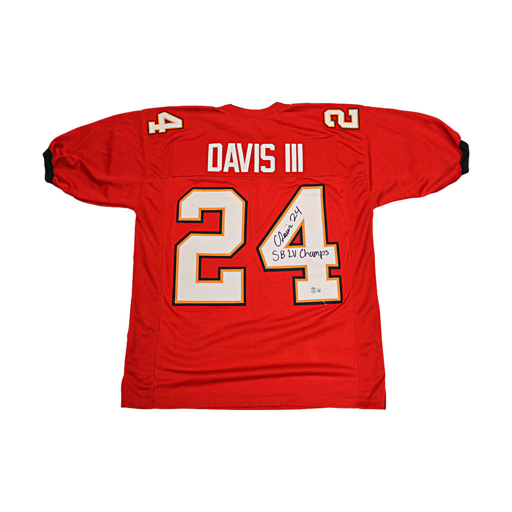 Carlton Davis III Buccaneers Autographed Inscribed Custom Jersey Beckett Holo product image 1, provided for visual reference