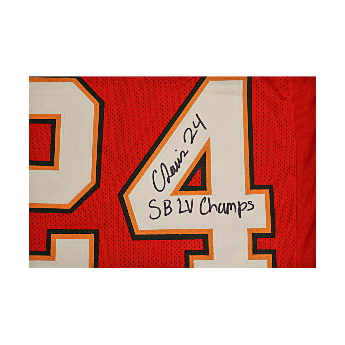 Carlton Davis III Buccaneers Autographed Inscribed Custom Jersey Beckett Holo product image 2, provided for visual reference