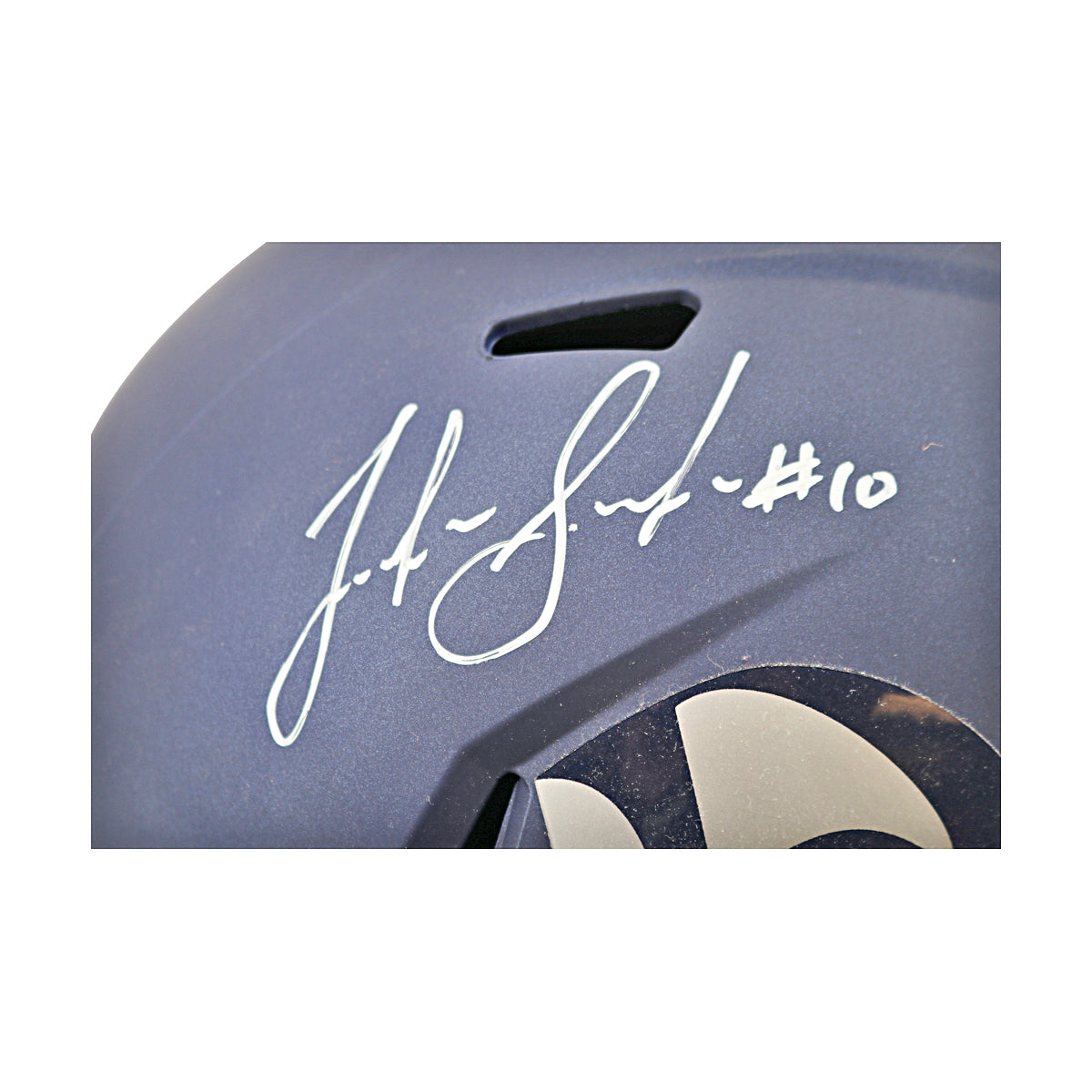 Josh Gordon New England Patriots Autographed Amp Replica Helmet Beckett Holo product image 2, provided for visual reference