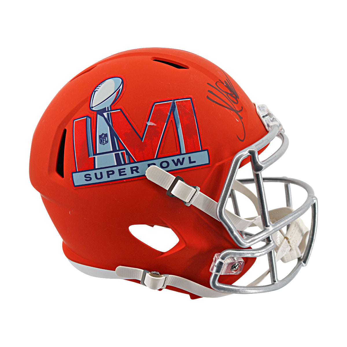 Marcus Allen Raiders Chiefs Autographed Super Bowl LVI Replica Helmet PSA Holo product image 1, provided for visual