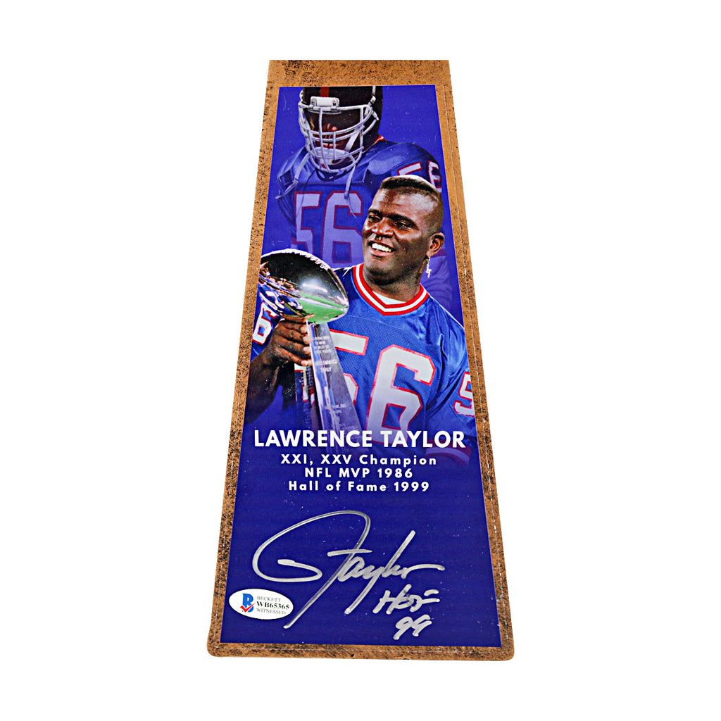 Lawrence Taylor Giants Autographed Inscribed Championship Trophy Beckett Holo Only product image 2, provided for visual