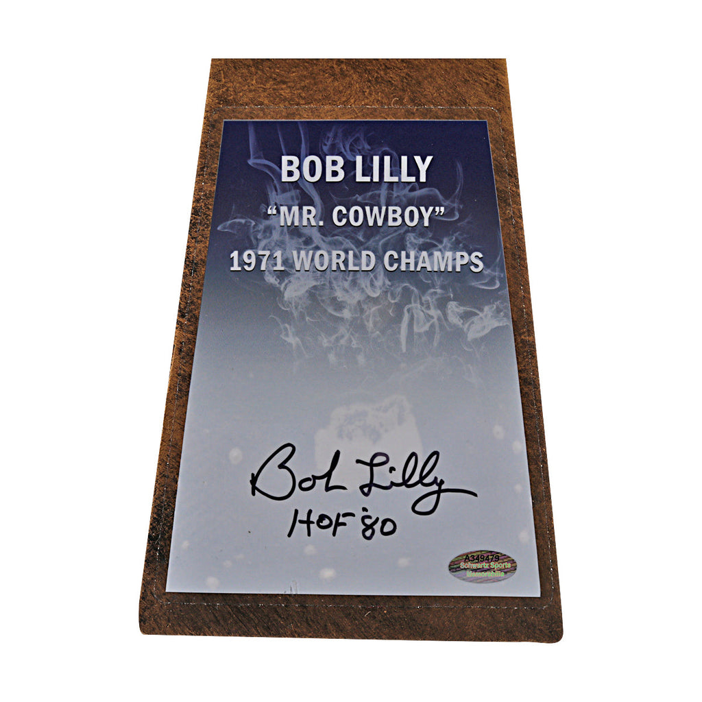 Bob Lilly Cowboys Autographed Inscribed Championship Trophy Schwartz Sports Auth product image 2, provided for visual