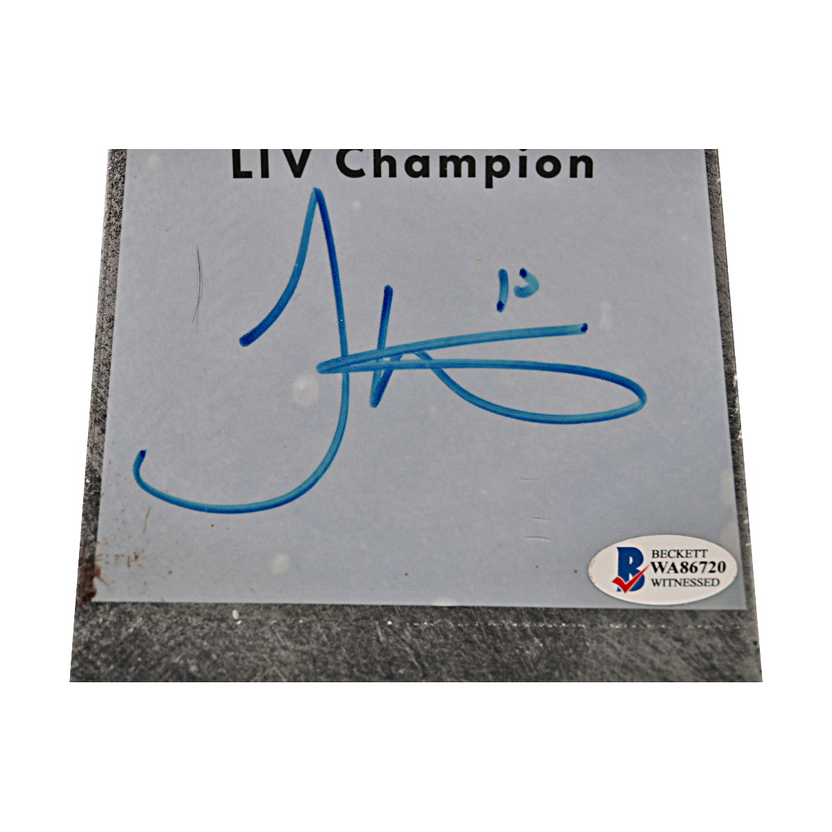 Tyreek Hill Chiefs Autographed Championship Replica Trophy Beckett Holo Only product image 3, provided for visual reference