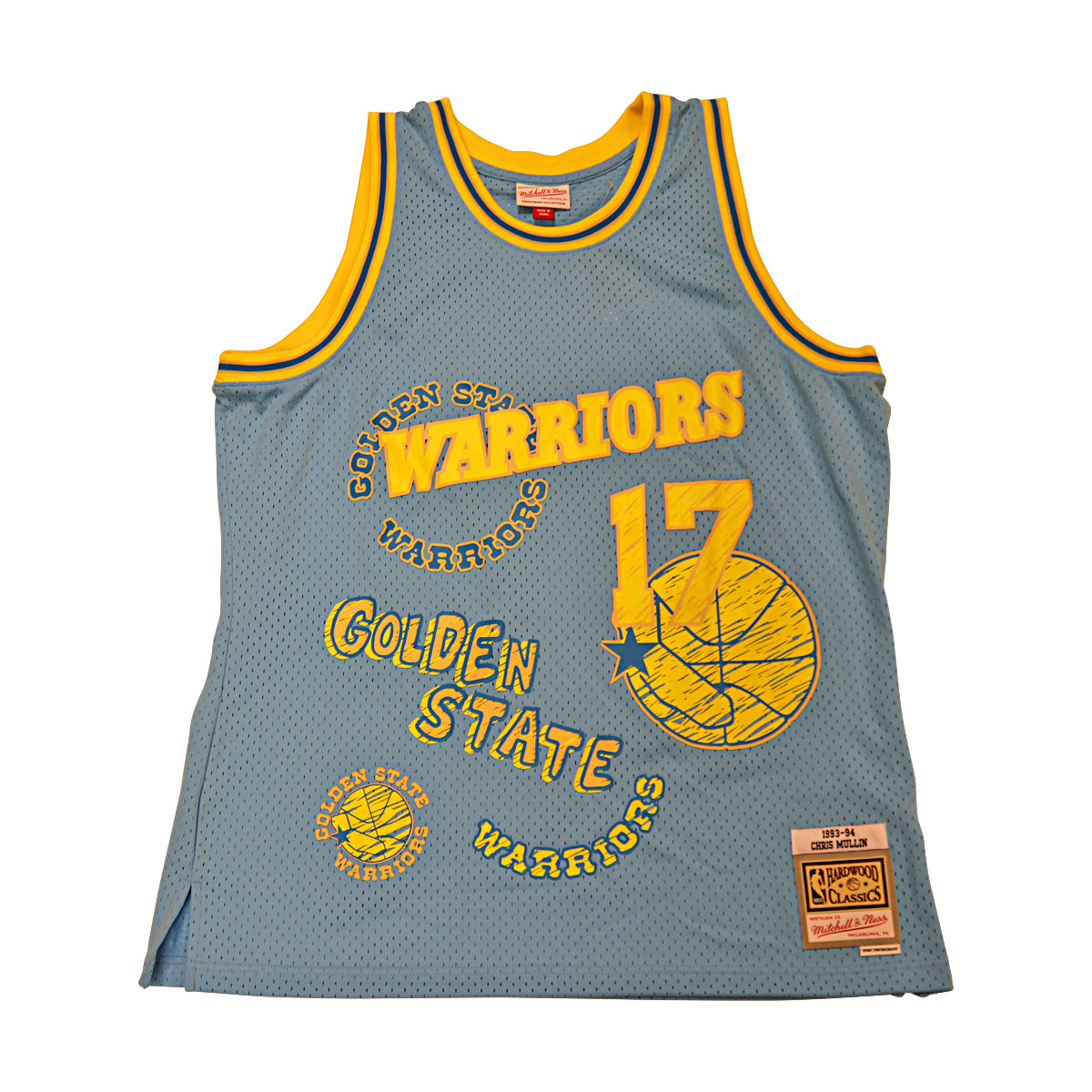 Chris Mullin Golden State Warriors Jersey Size XL product image 2, provided for visual reference and product detail review