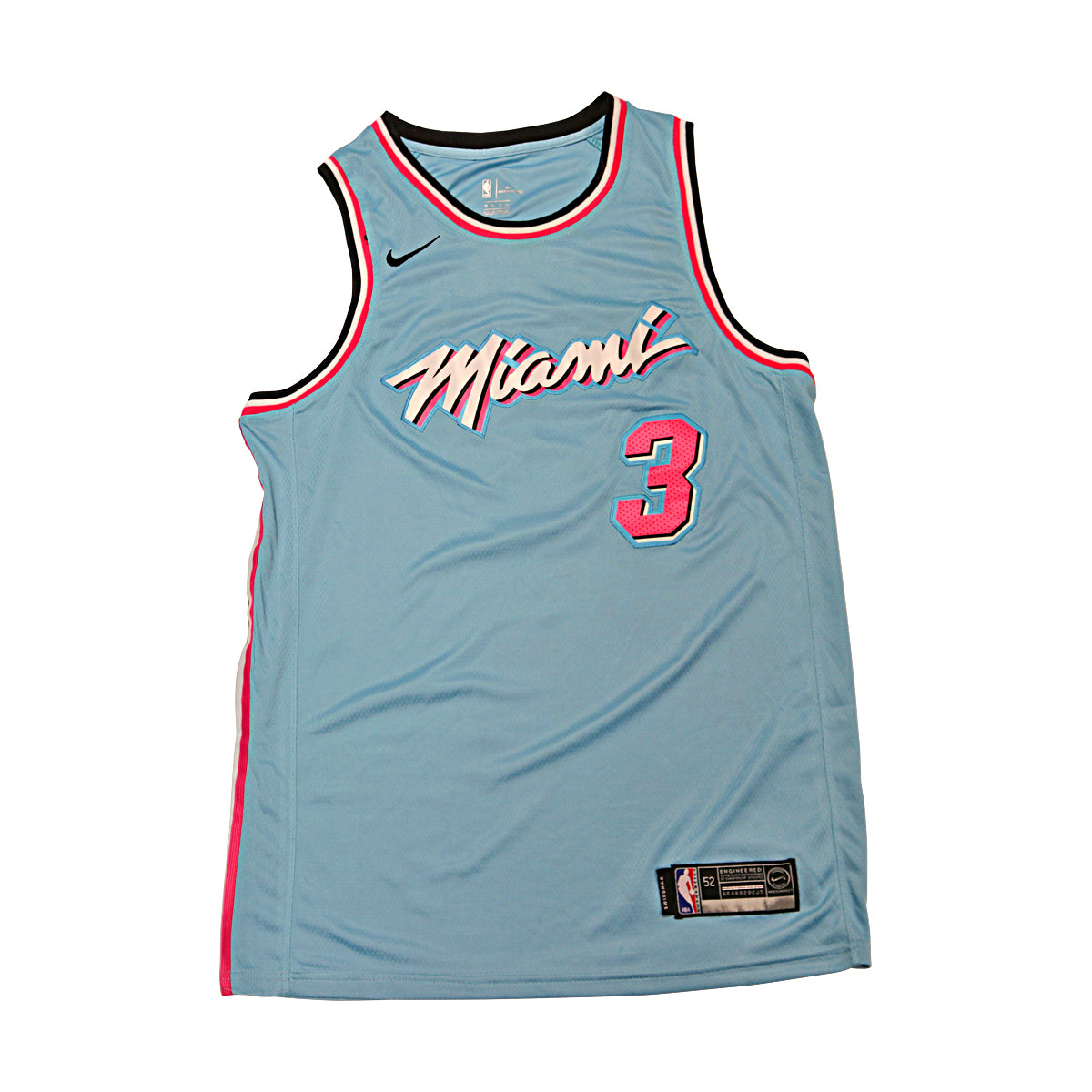 Dwyane Wade Miami Heat South Beach Jersey Size 52 product image 2, provided for visual reference and product detail review