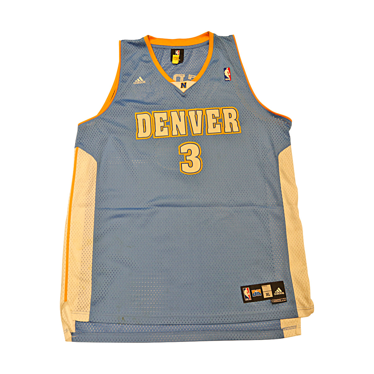 Allen Iverson Denver Nuggets Adidas Jersey Size XL product image 2, provided for visual reference and product detail review