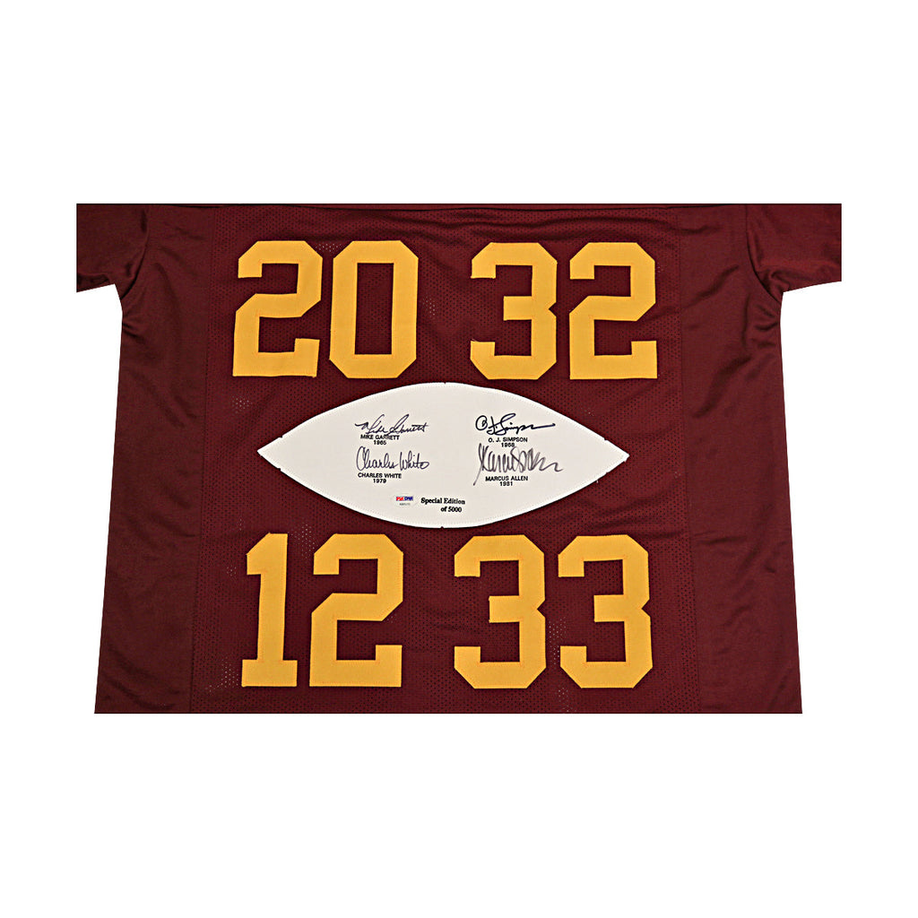 Simpson Allen White Garrett USC Trojans Autographed "Heisman" Jersey PSA Holo - 2 product image 2, provided for visual