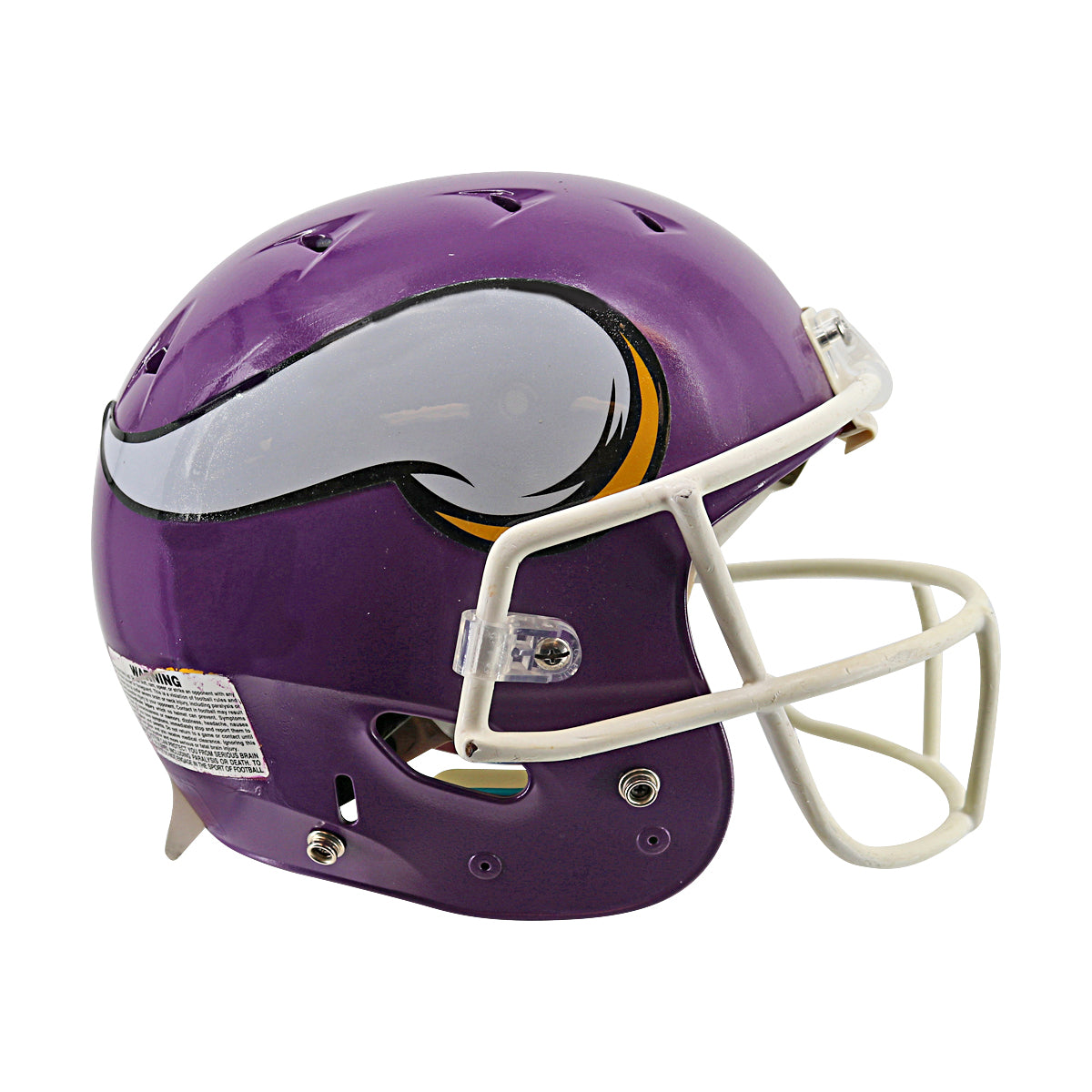 Minnesota Vikings Schutt Full Size Authentic Football Helmet product image 2, provided for visual reference and product