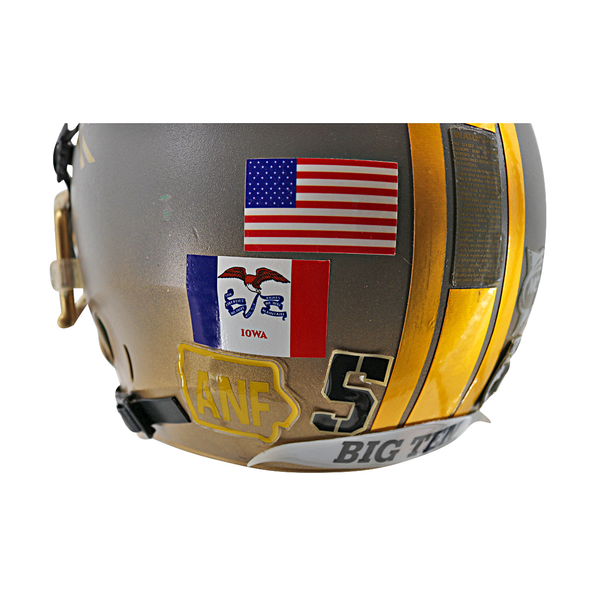 Iowa Hawkeyes Bike Full Size Authentic Football Helmet product image 2, provided for visual reference and product detail