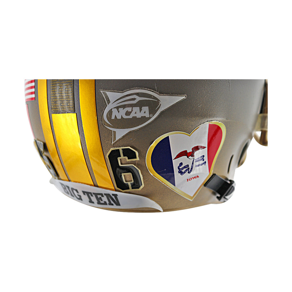 Iowa Hawkeyes Bike Full Size Authentic Football Helmet product image 3, provided for visual reference and product detail