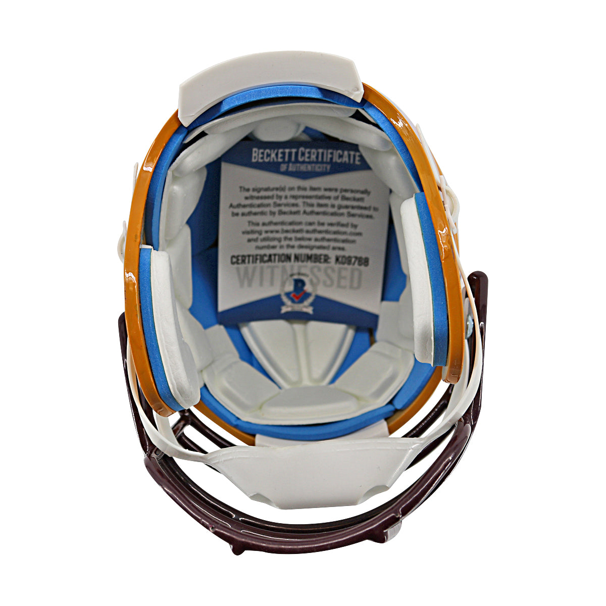 Darren Woodson Sun Devils Autographed Schutt Mini Helmet Beckett COA product image 4, provided for visual reference and