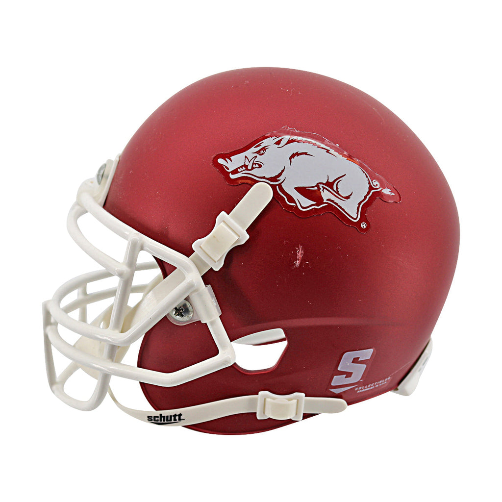 Dan Hampton Arkansas Razor Backs Autographed Inscribed Mini Helmet JSA COA product image 2, provided for visual reference