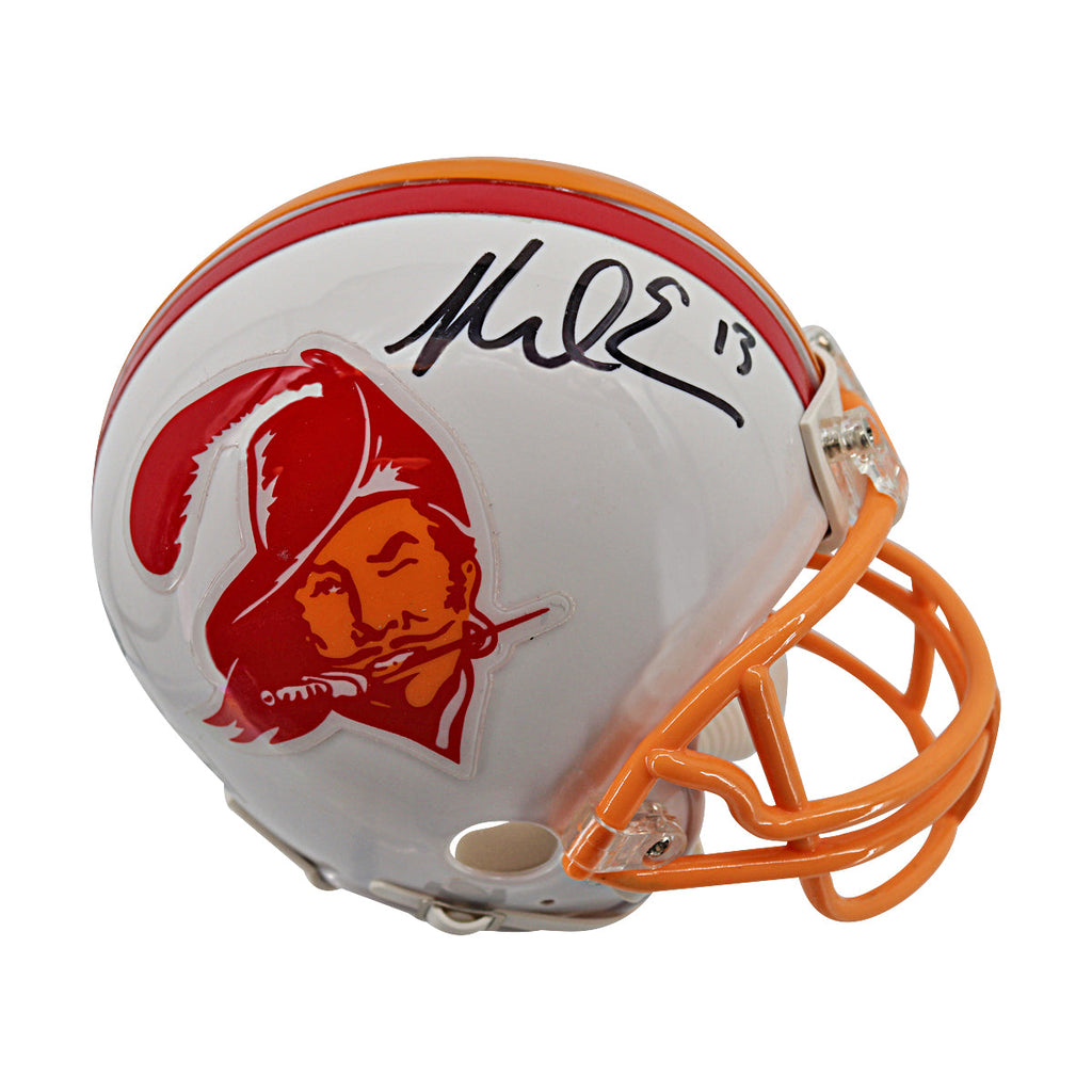 Mike Evans Tampa Bay Buccaneers Autographed Throwback Mini Helmet JSA Holo Only product image 1, provided for visual
