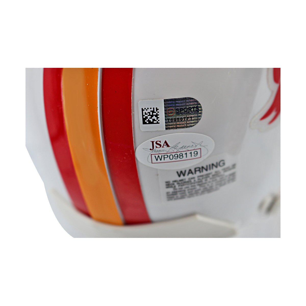 Mike Evans Tampa Bay Buccaneers Autographed Throwback Mini Helmet JSA Holo Only product image 4, provided for visual