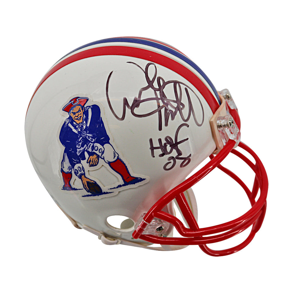 Andre Tippett Patriots Autographed Inscribed Throwback Mini Helmet JSA Holo Only product image 1, provided for visual