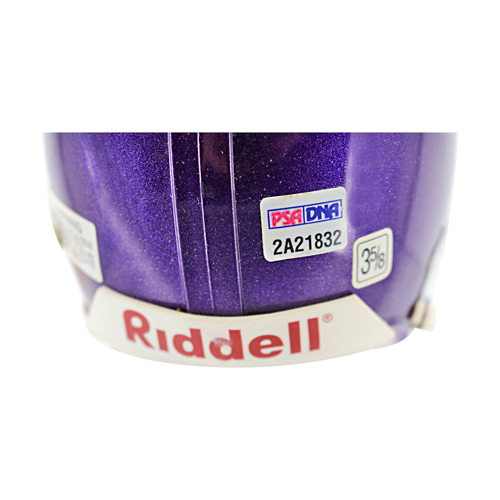 Cris Carter Minnesota Vikings Autographed Mini Helmet PSA Holo Only product image 4, provided for visual reference and