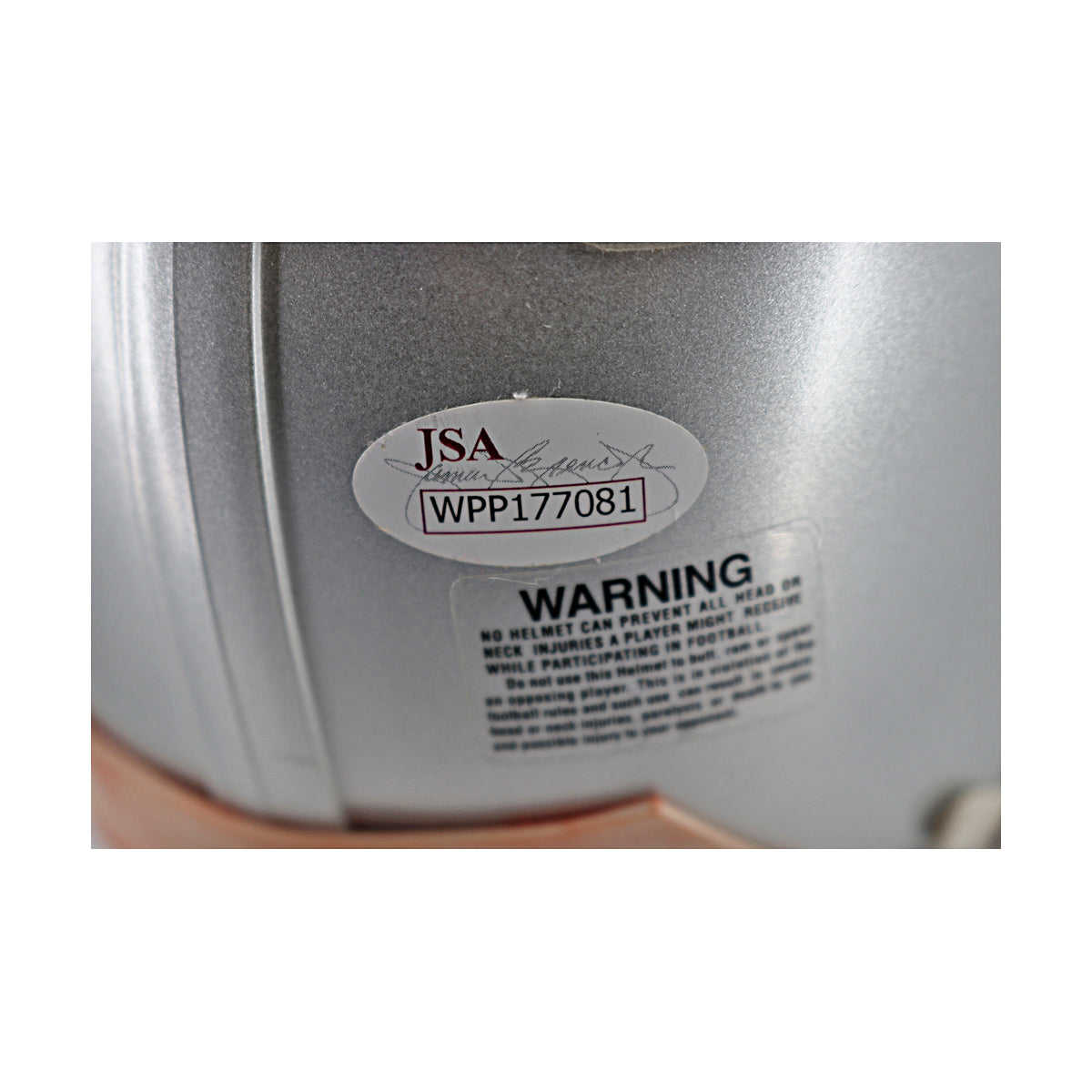 Josh Gordon New England Patriots Autographed Mini Helmet JSA Holo Only product image 4, provided for visual reference and