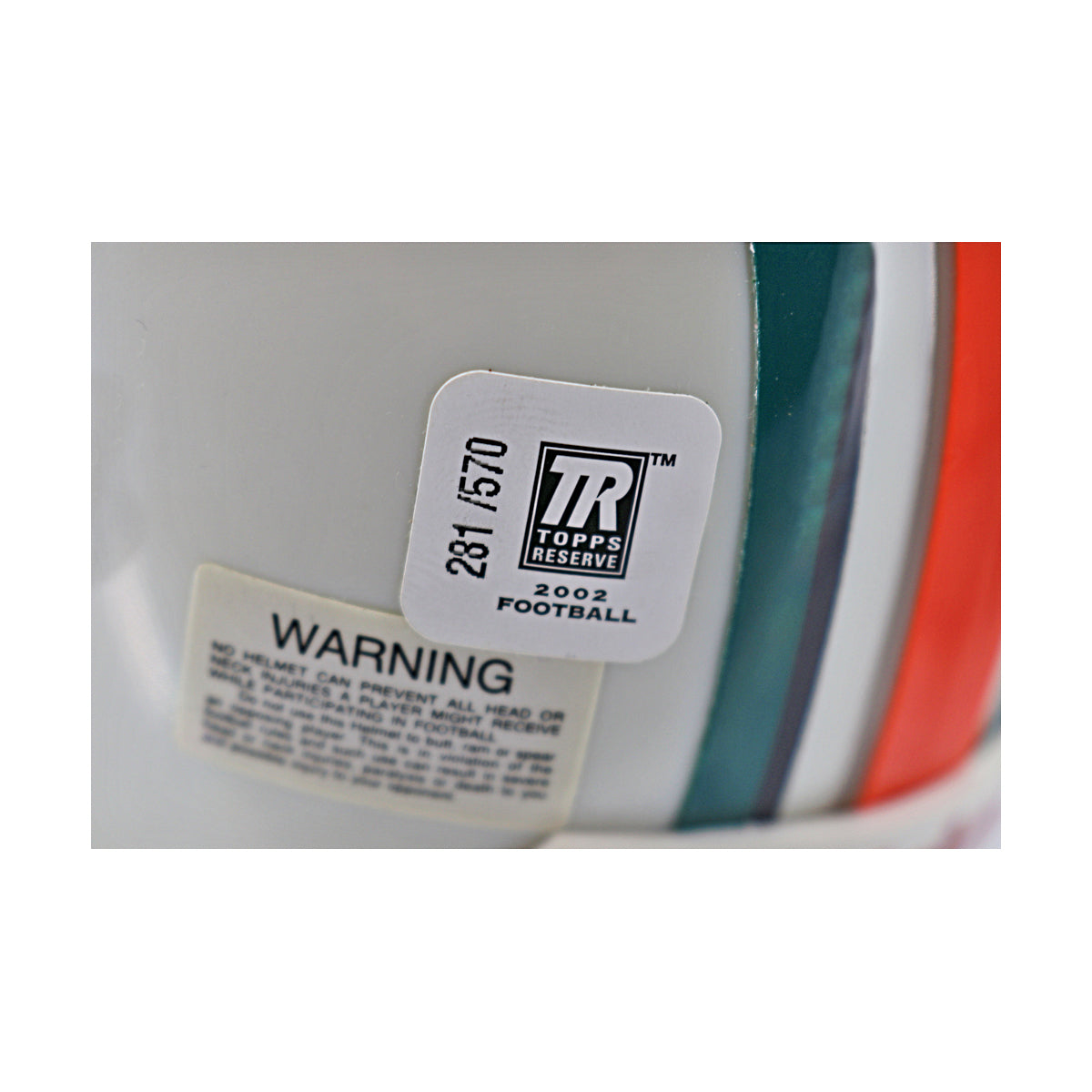 Mark Clayton Miami Dolphins Autographed Mini Helmet Topps Reserve Auth product image 5, provided for visual reference and