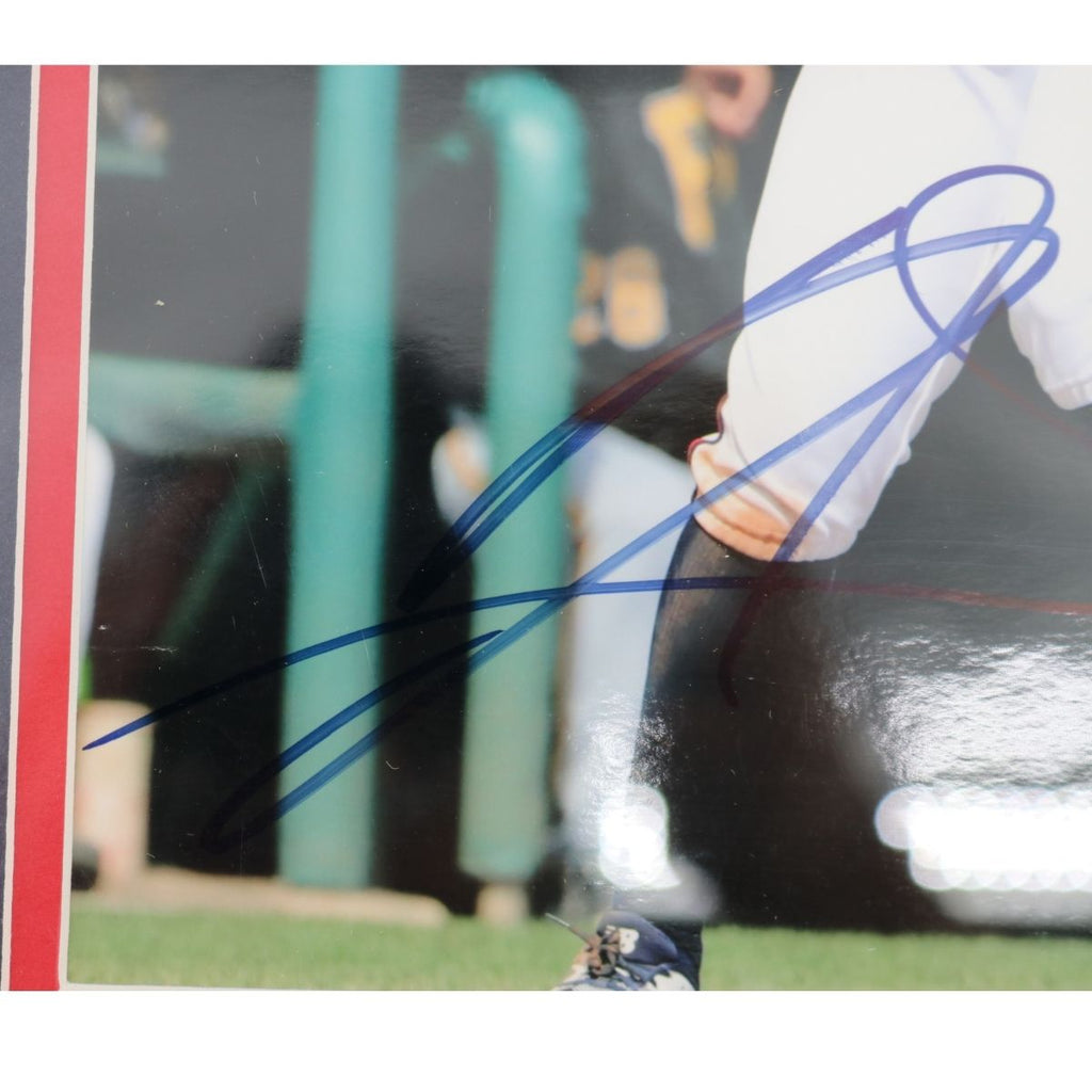 Ronald Acuna Jr. Atlanta Braves Autographed Framed Photo Sports Memorabilia COA product image 2, provided for visual