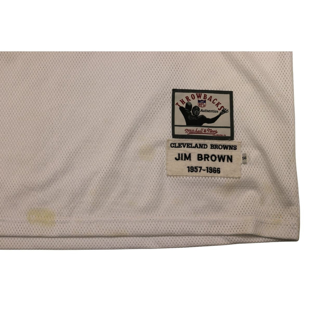 Jim Brown Cleveland Browns White Jersey Size 56 product image 5, provided for visual reference and product detail review