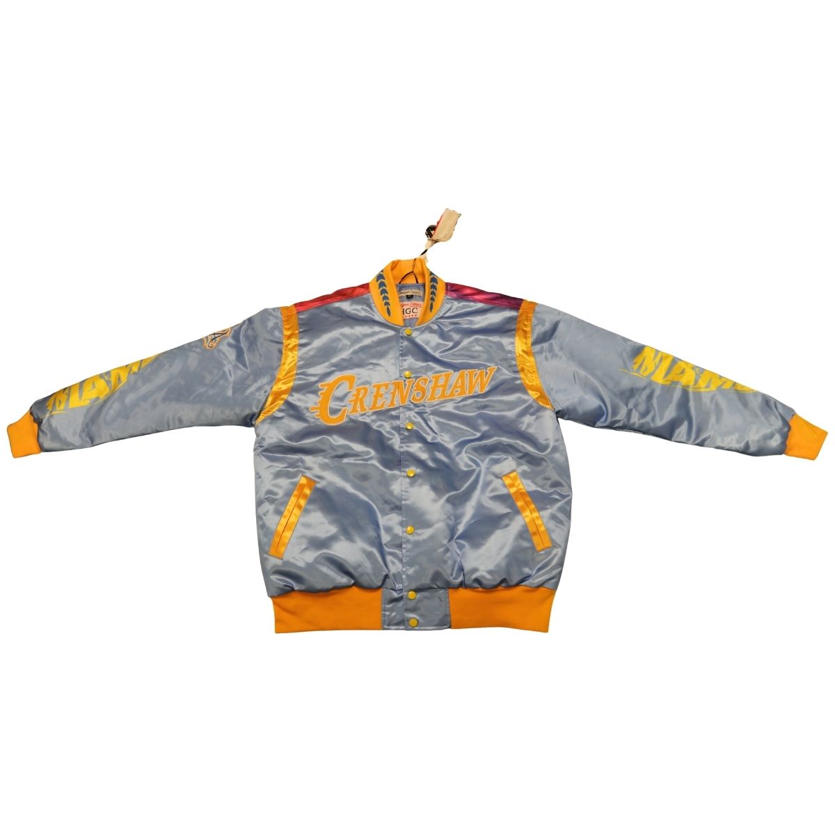 Kobe Bryant Los Angeles Lakers Headgear Classics Blue Satin Jacket Size 3XL product image 1, provided for visual reference