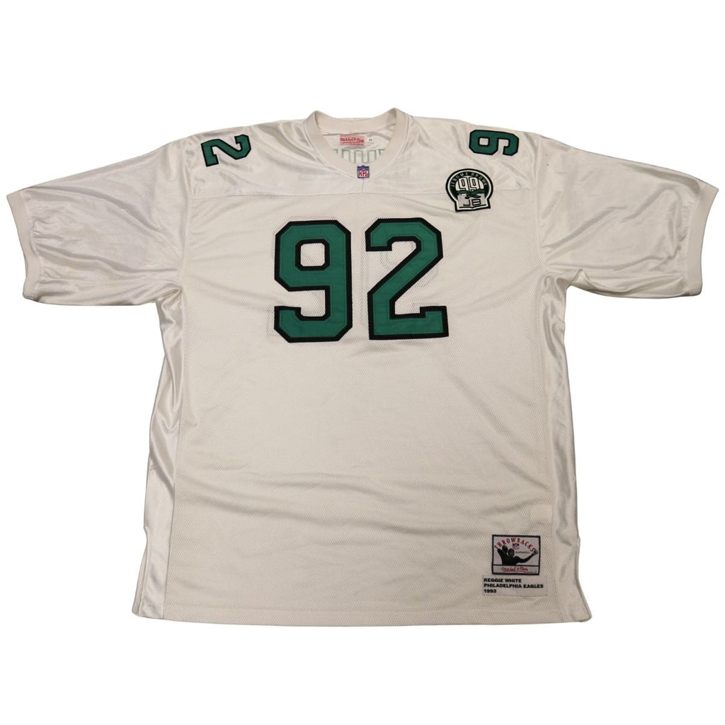 Reggie White Philadelphia Eagles 1993 White Jersey Size 58 product image 1, provided for visual reference and product detail