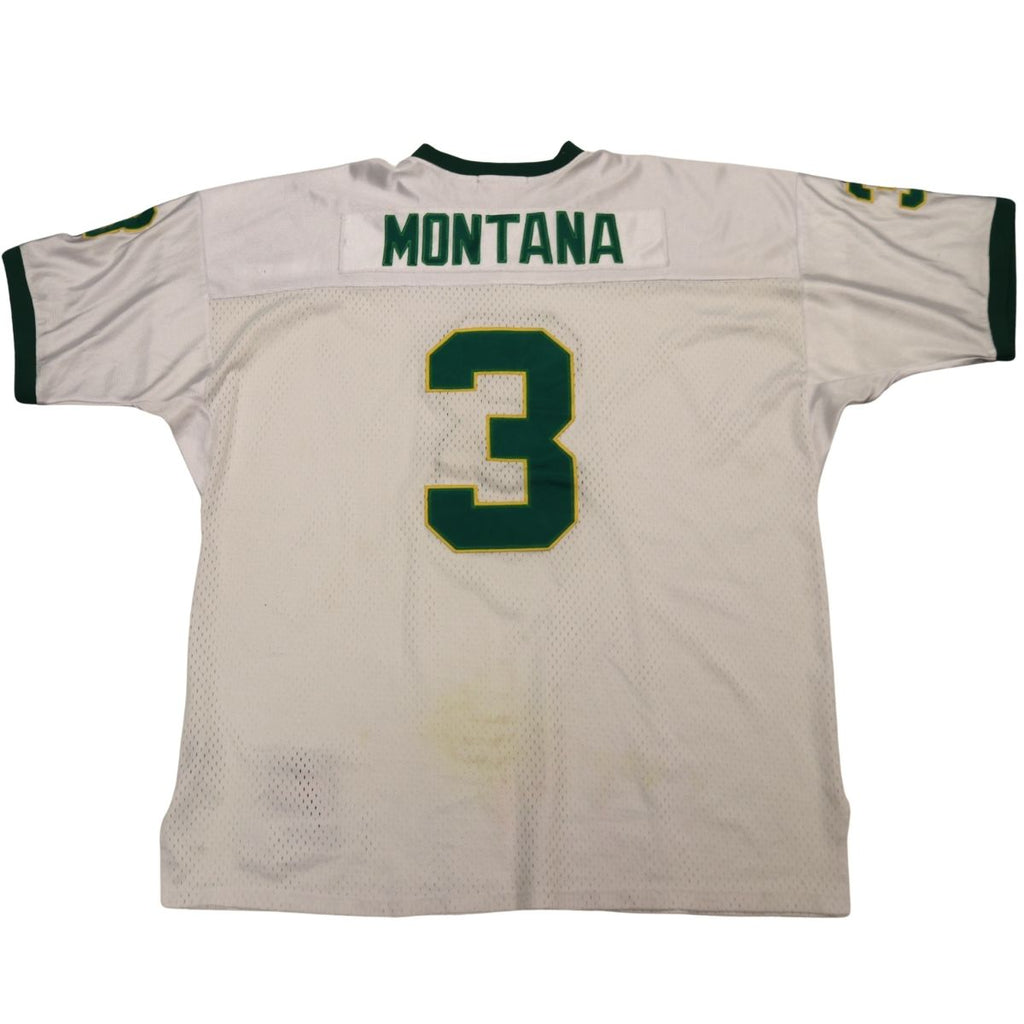 Joe Montana Notre Dame Fighting Irish White Jersey Size 54 product image 2, provided for visual reference and product detail