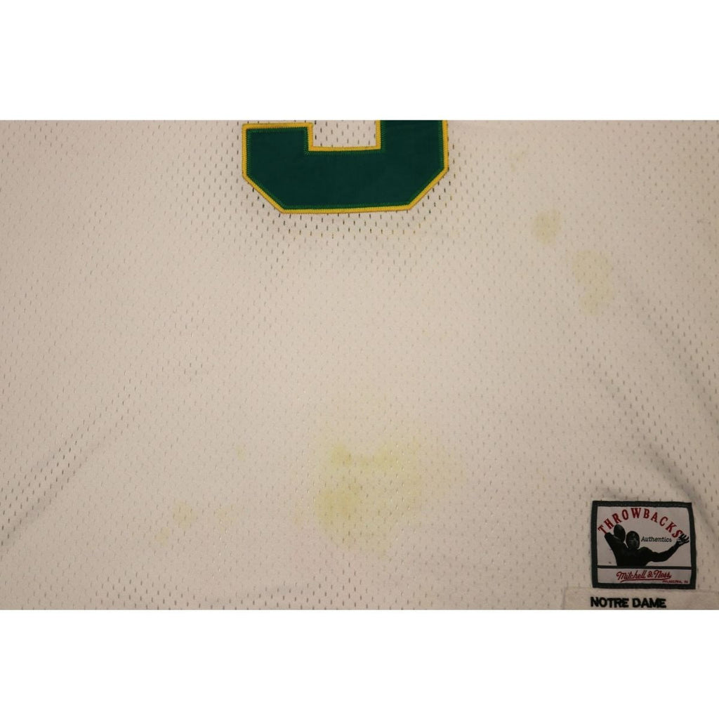 Joe Montana Notre Dame Fighting Irish White Jersey Size 54 product image 3, provided for visual reference and product detail