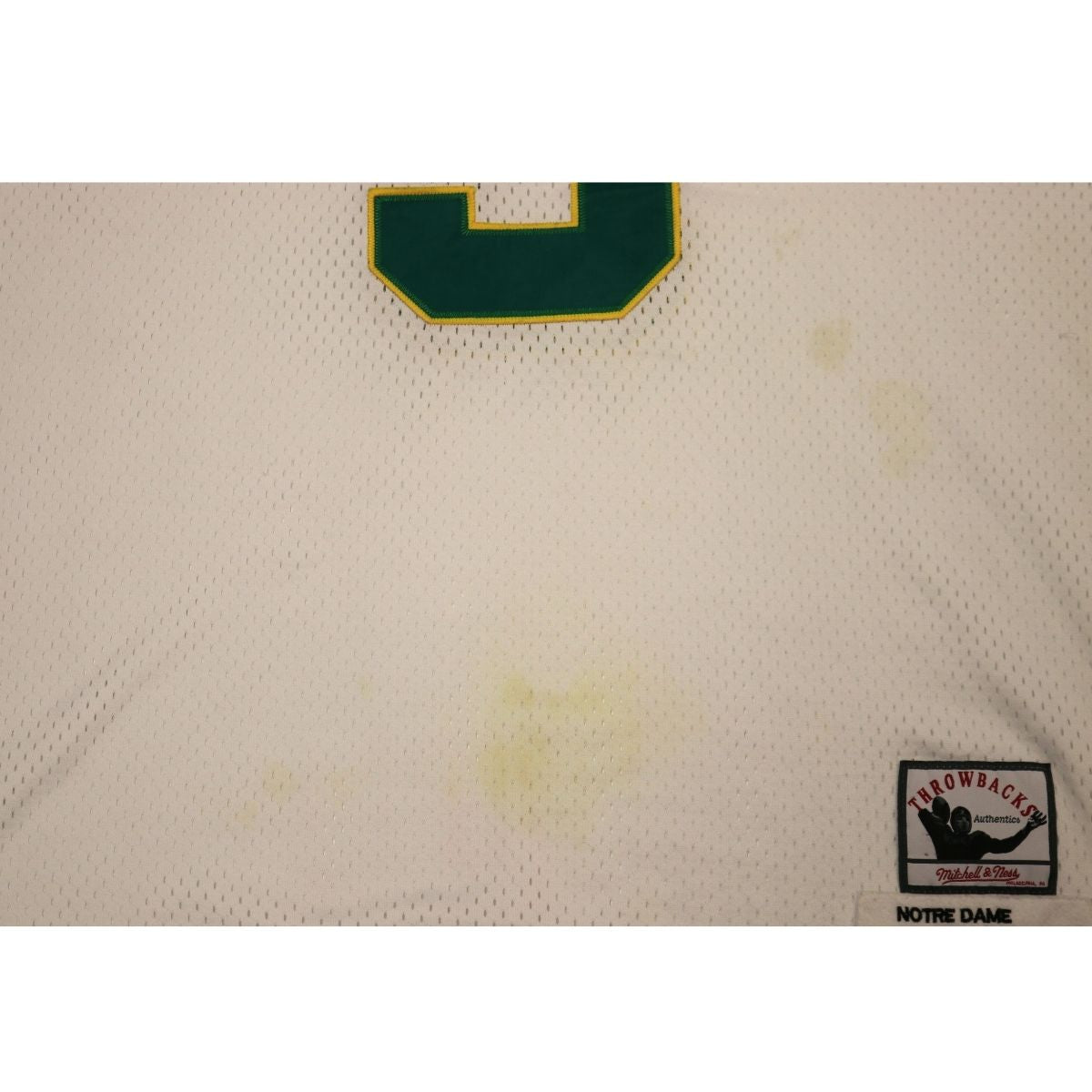 Joe Montana Notre Dame Fighting Irish White Jersey Size 54 product image 3, provided for visual reference and product detail
