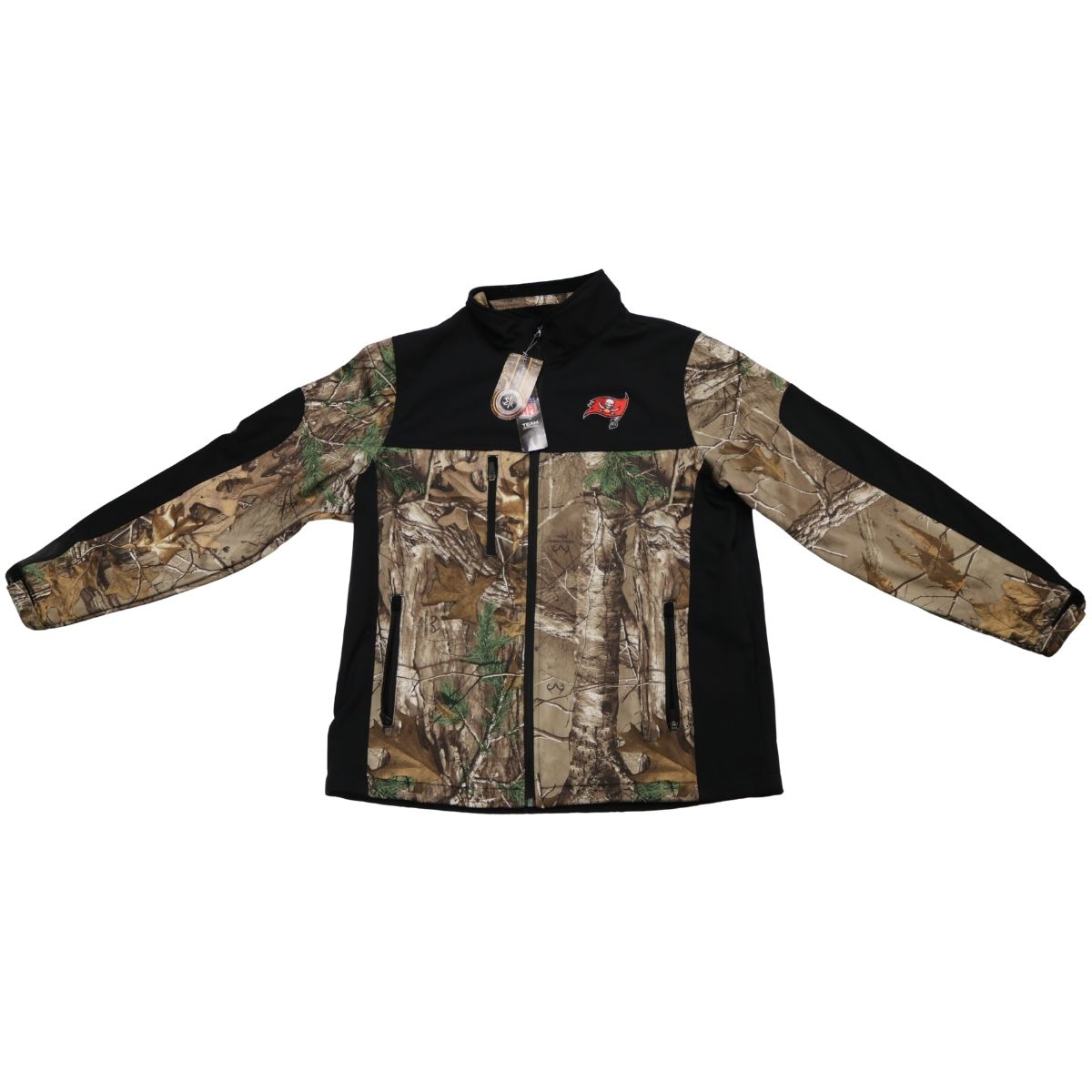 Tampa Bay Buccaneers Dunbrooke Camo Jacket Size XL product image 1, provided for visual reference and product detail review