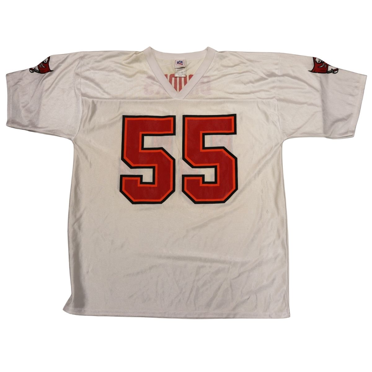 Derrick Brooks Tampa Bay Buccaneers White Custom Jersey Size L product image 1, provided for visual reference and product