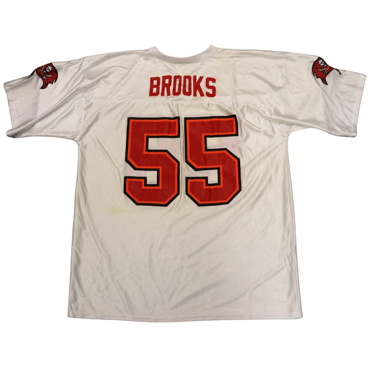 Derrick Brooks Tampa Bay Buccaneers White Custom Jersey Size L product image 2, provided for visual reference and product
