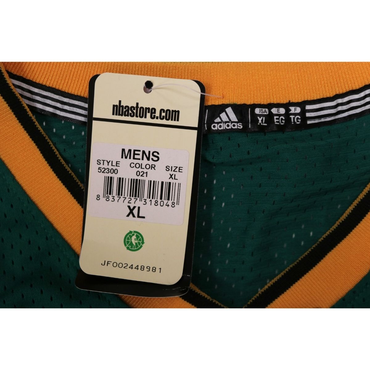 Kevin Durant Seattle SuperSonics Adidas Authentic Jersey Size XL+2 product image 4, provided for visual reference and
