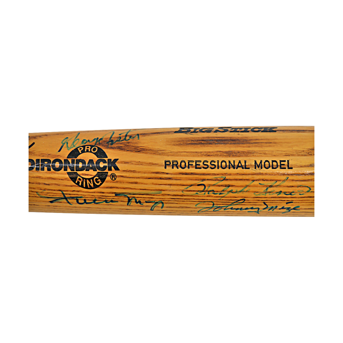 Willie Mays Johnny Mize George Foster Ralph Kiner Signed Rawlings Bat JSA LOA product image 2, provided for visual reference