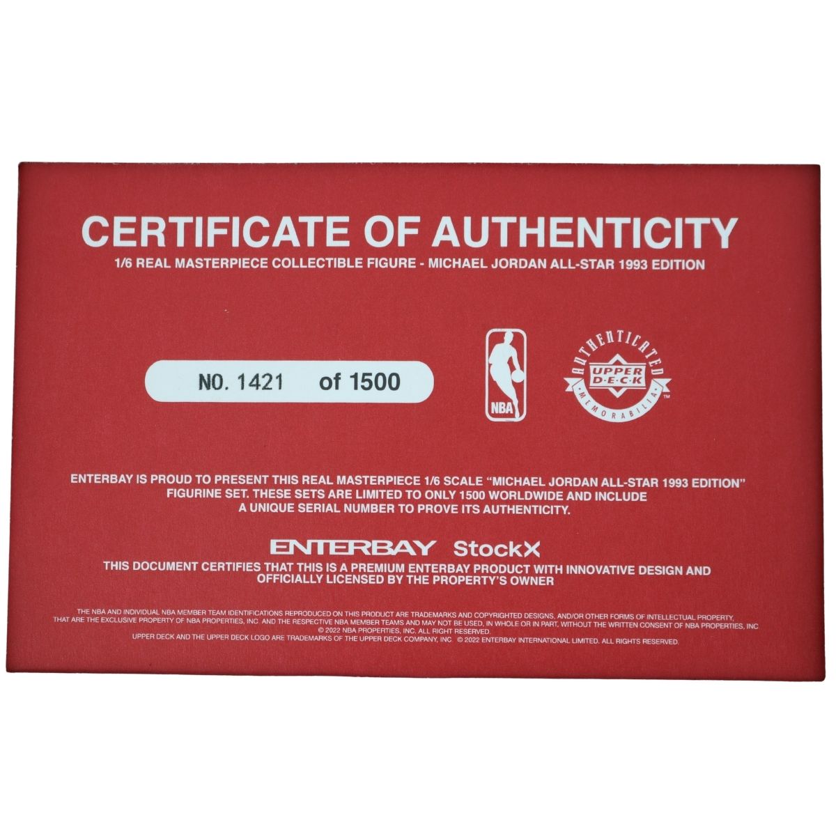Michael Jordan All-Star 1993 Enterbay NBA Real Masterpiece Action Figure (1) product image 4, provided for visual reference