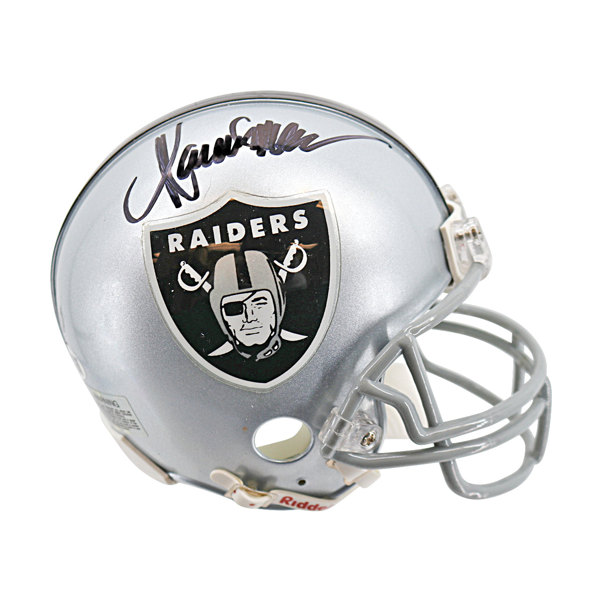 Marcus Allen Los Angeles Raiders Autographed Ridell Mini Helmet JSA COA product image 1, provided for visual reference and