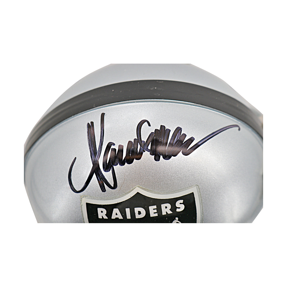 Marcus Allen Los Angeles Raiders Autographed Ridell Mini Helmet JSA COA product image 2, provided for visual reference and